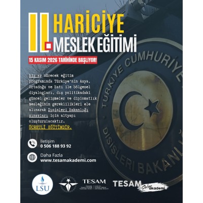 II. HARİCİYE MESLEK EĞİTİMİ II. HARİCİYE MESLEK EĞİTİMİ