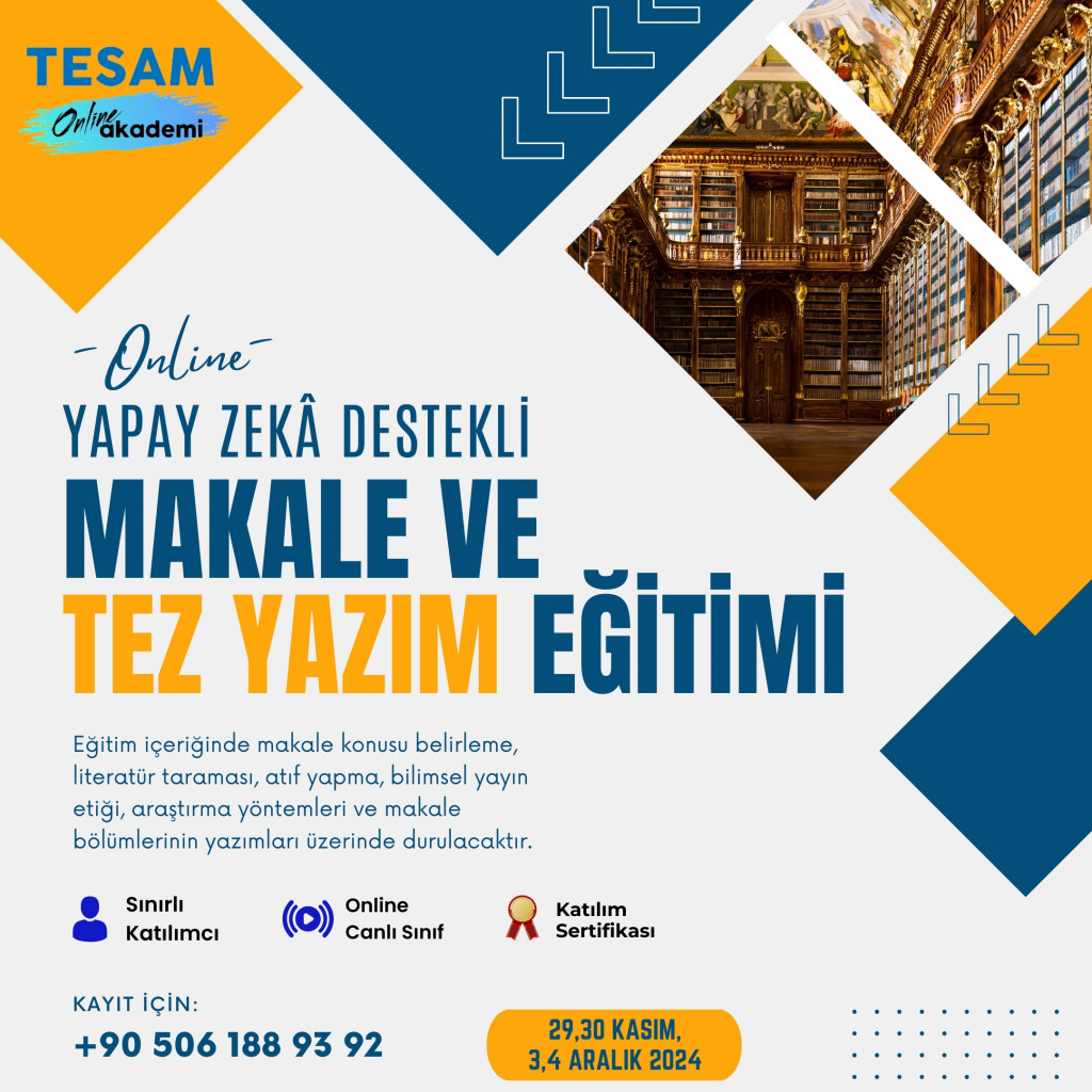 -AKADEMİK MAKALE ve TEZ YAZIM EĞİTİMİ 