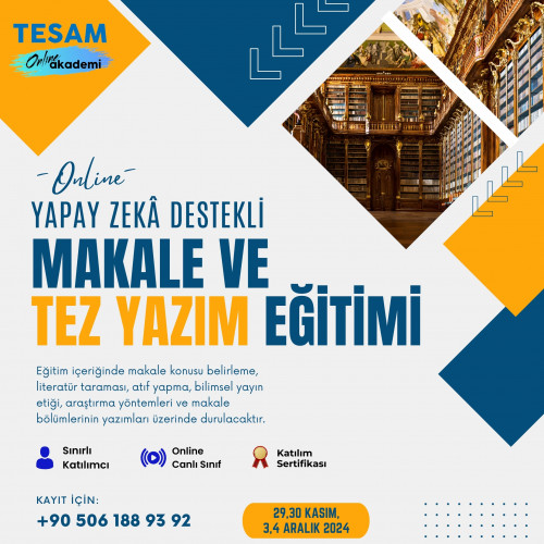 -AKADEMİK MAKALE ve TEZ YAZIM EĞİTİMİ 